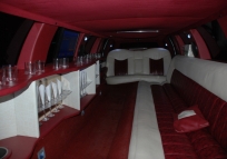 inside the limousine, in addition to lighting, night. For rent or services!